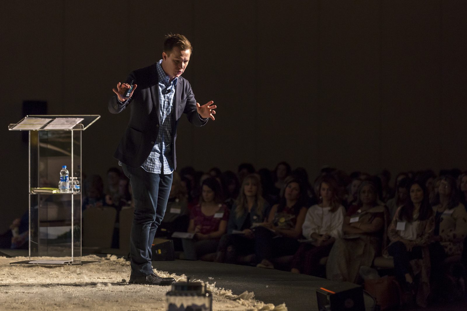 Curt Steinhorst speaking on stage